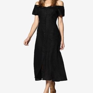 Black Linen Dress